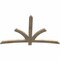 Ekena Millwork Davenport Rough Sawn Timber Gable Bracket, Douglas Fir, 72"W x 45"H x 2"D x 4"F, 15/12 Pitch GBW072X45X0204DAV00RDF - alternate 2